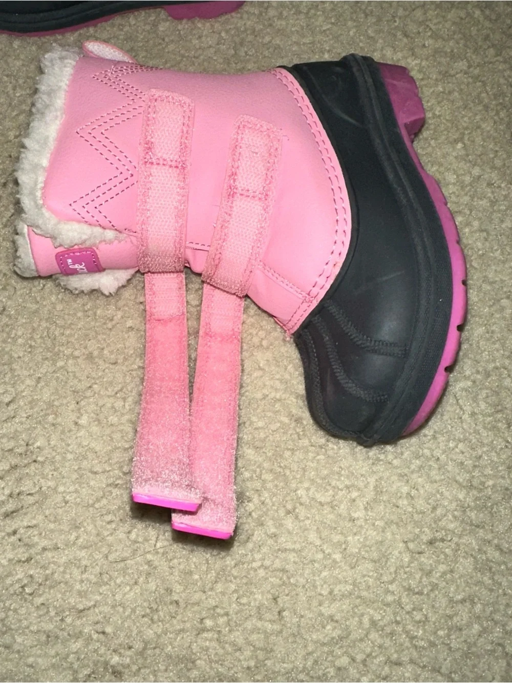 Cat & Jack Hot Pink Kids Outdoor Boots